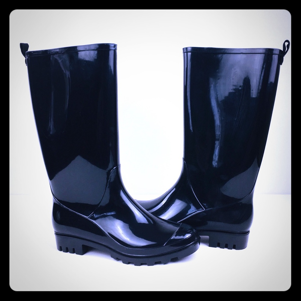 Cadelli ? Womens Black Rain Boots SZ: 7